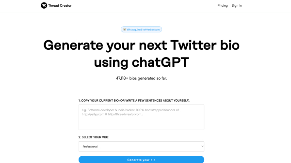 TwitterBio